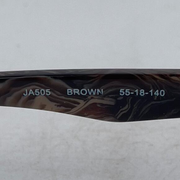 Jonathan Adler‎ JA505 Eyeglasses Frame Unisex Brown Plastic Full Rim 55-18-140 - Picture 11 of 13